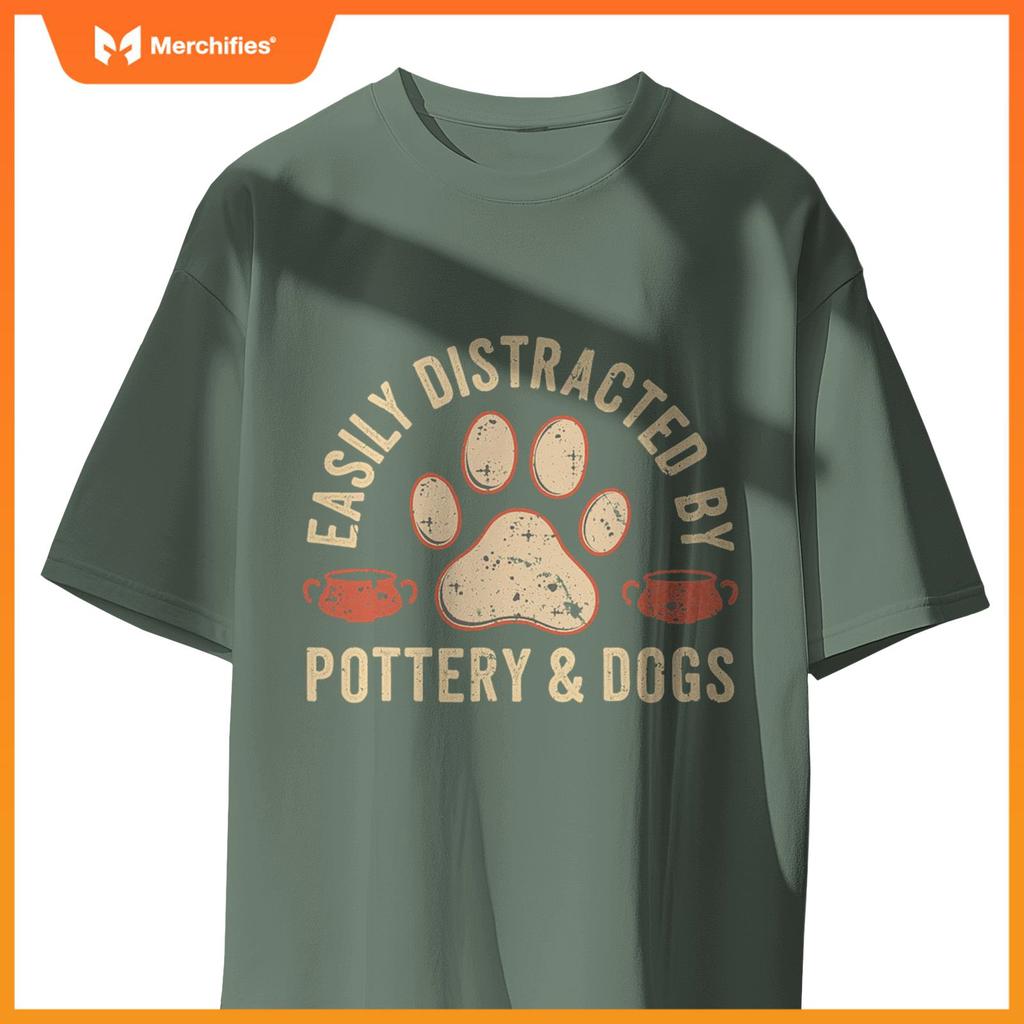 Dogs And Pottery Ceramic Artist T-Shirt