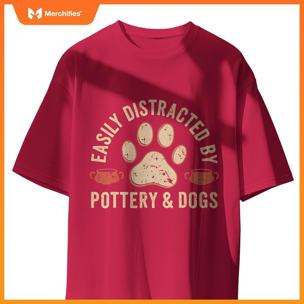 Dogs And Pottery Ceramic Artist T-Shirt