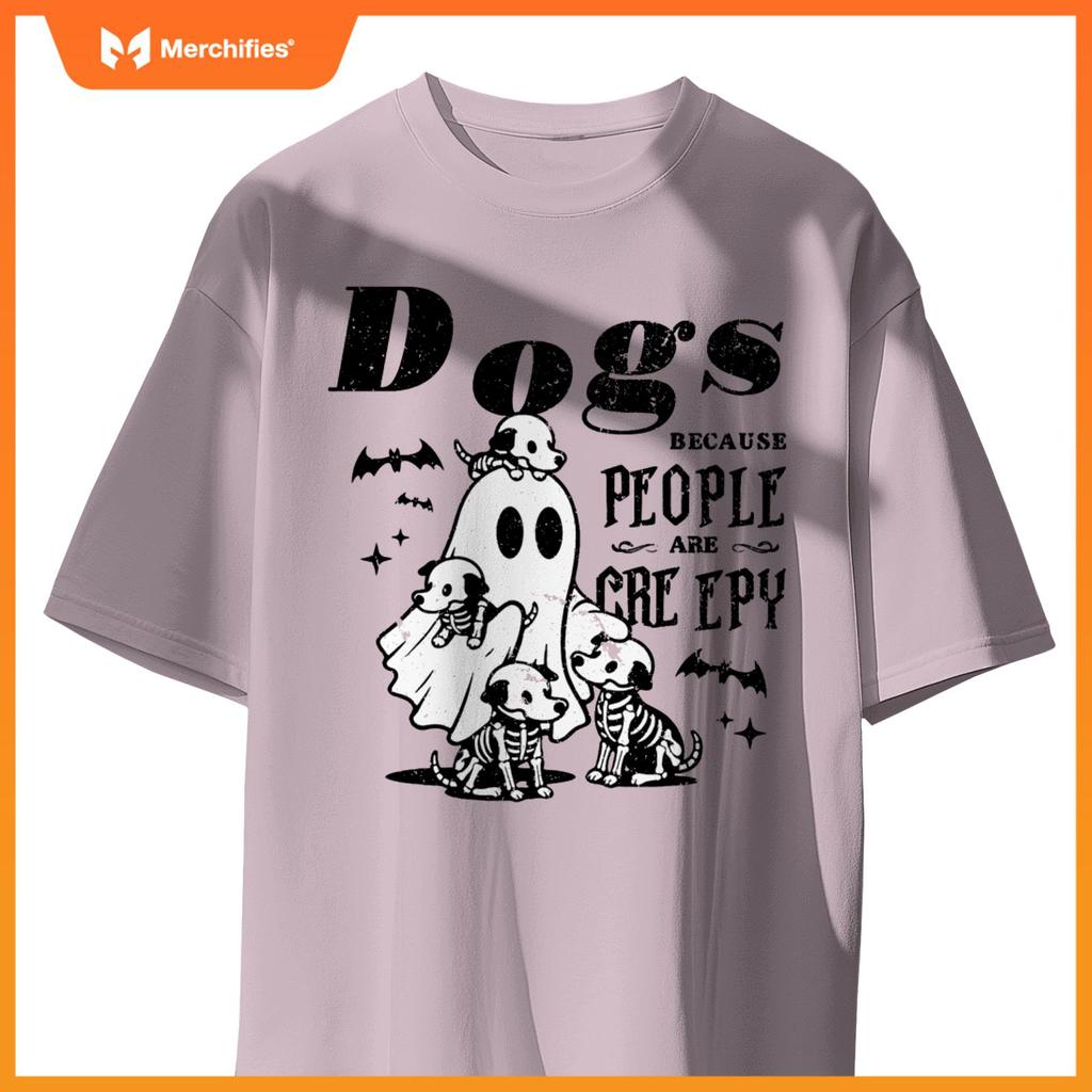 Dogs Because People Are Creepy, Ghost Chicken Halloween T-Shirt