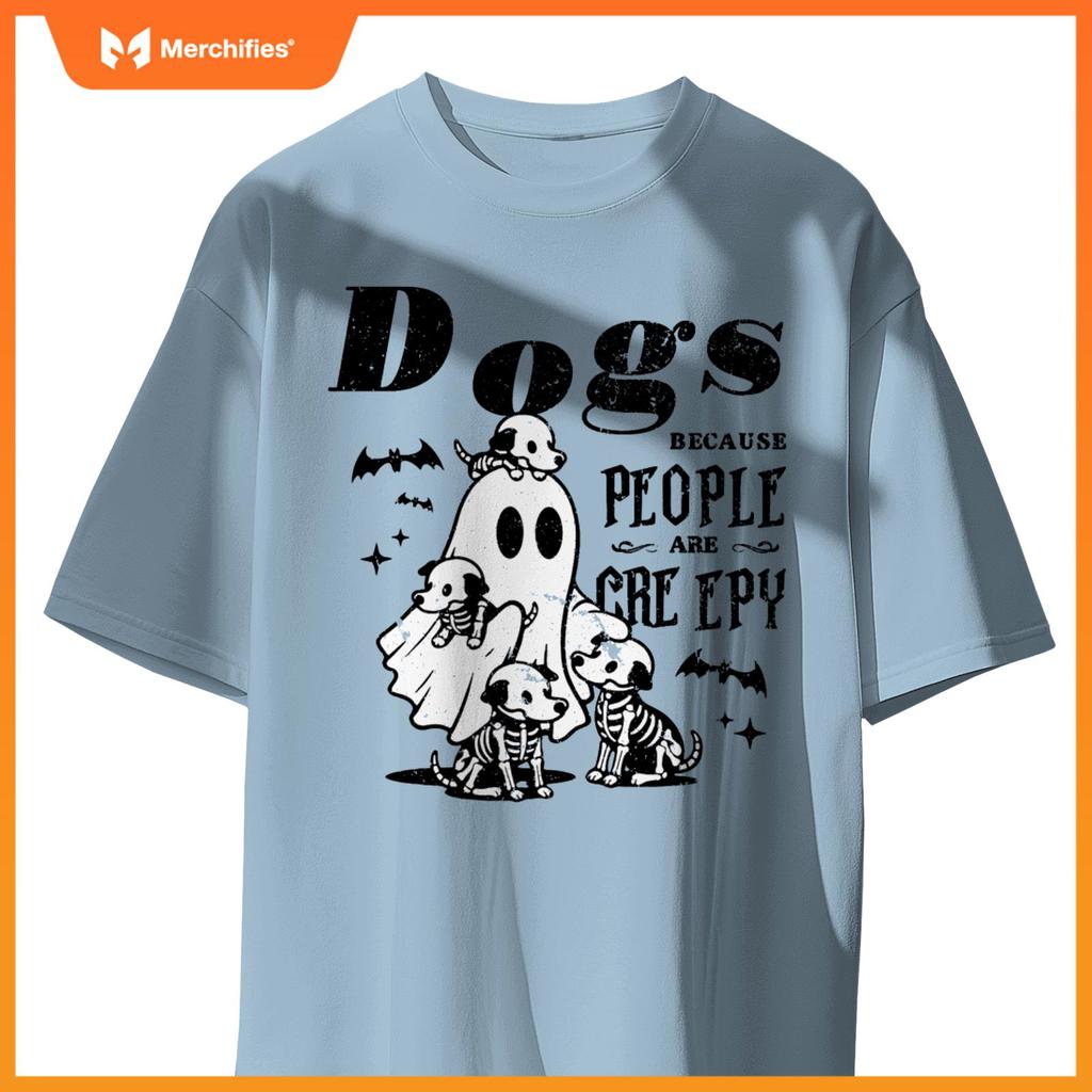 Dogs Because People Are Creepy, Ghost Chicken Halloween T-Shirt