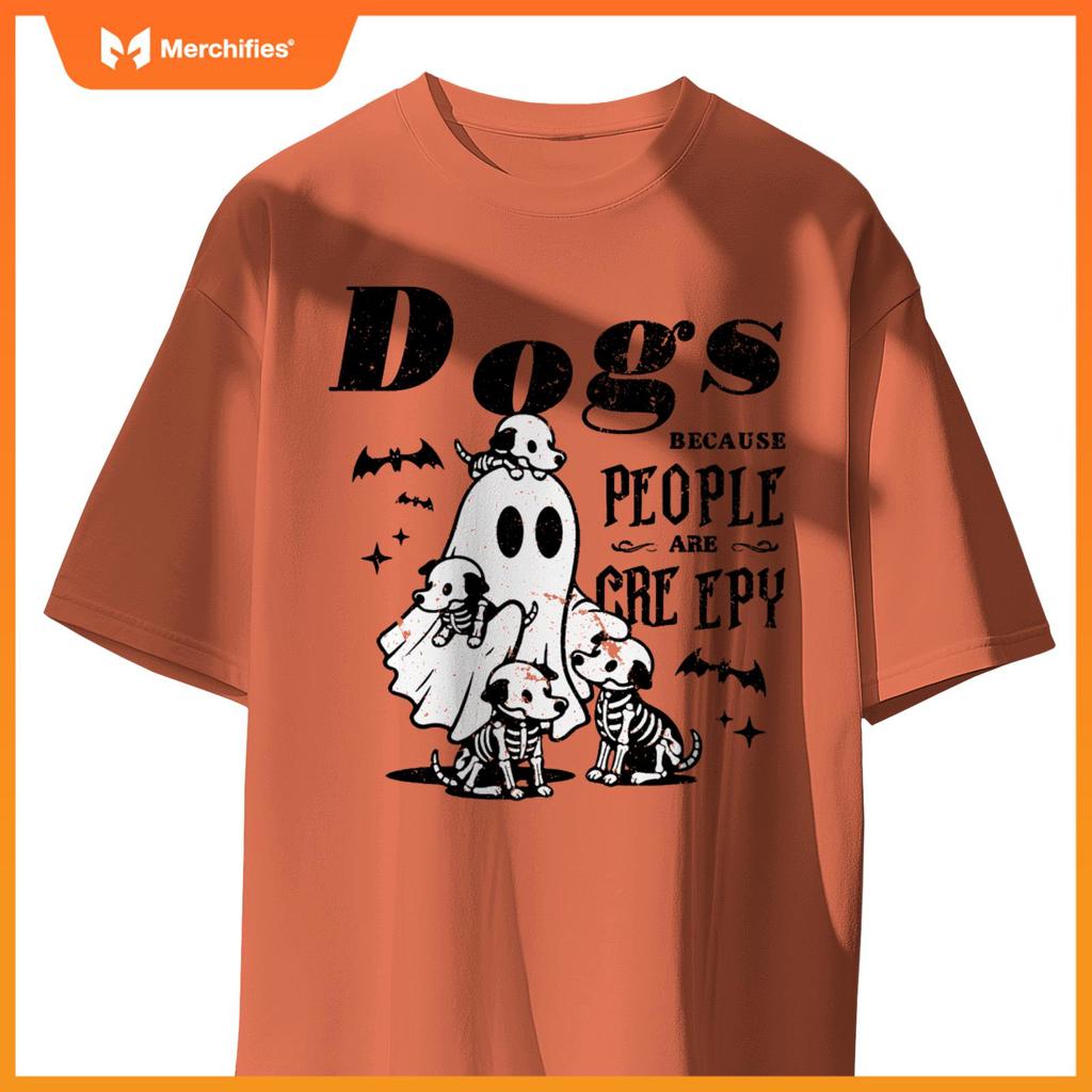 Dogs Because People Are Creepy, Ghost Chicken Halloween T-Shirt