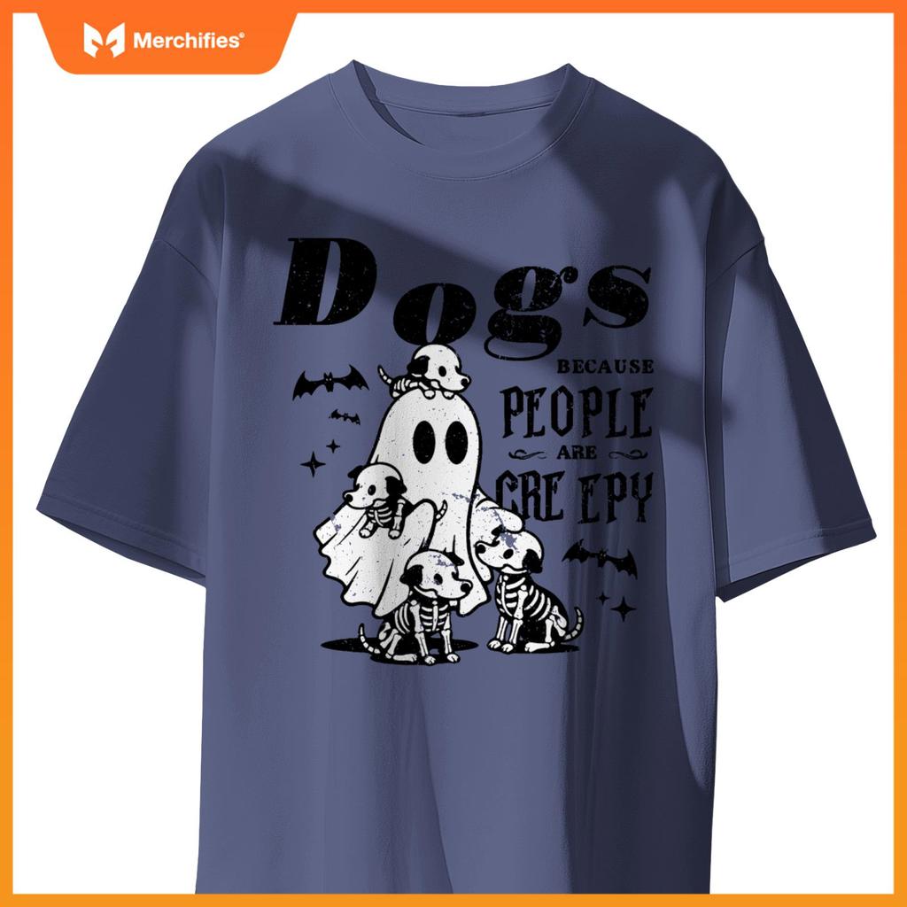 Dogs Because People Are Creepy, Ghost Chicken Halloween T-Shirt