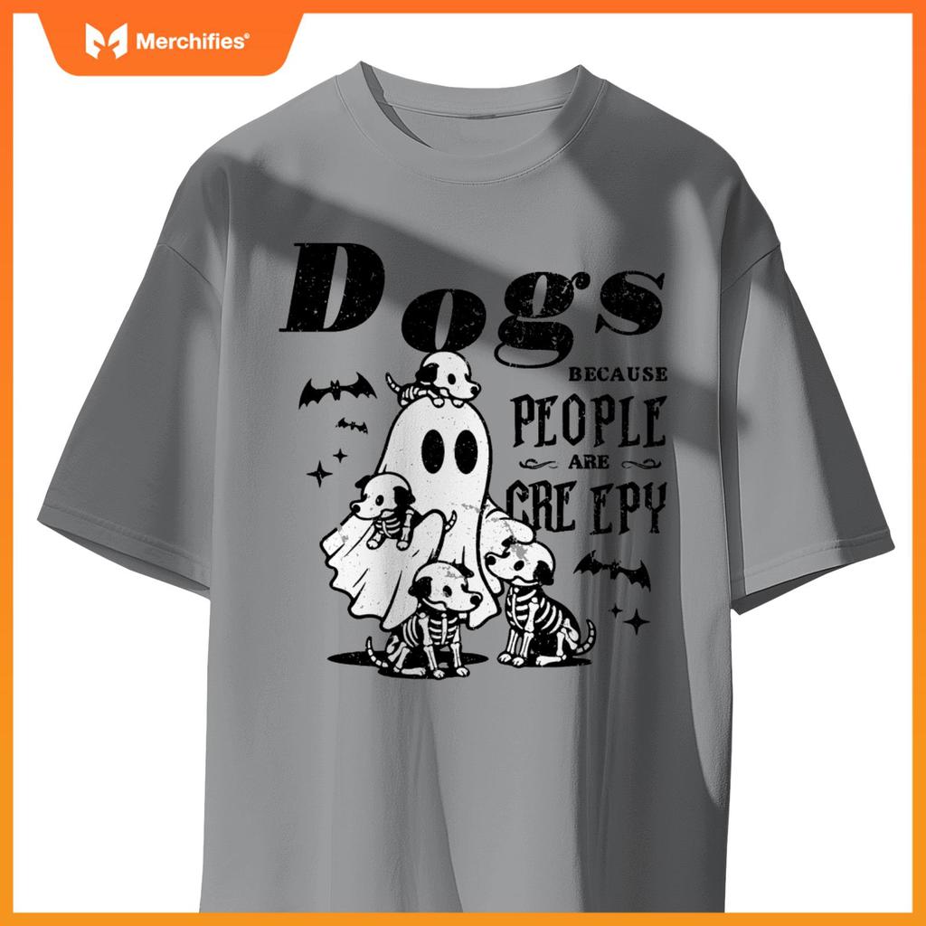 Dogs Because People Are Creepy, Ghost Chicken Halloween T-Shirt