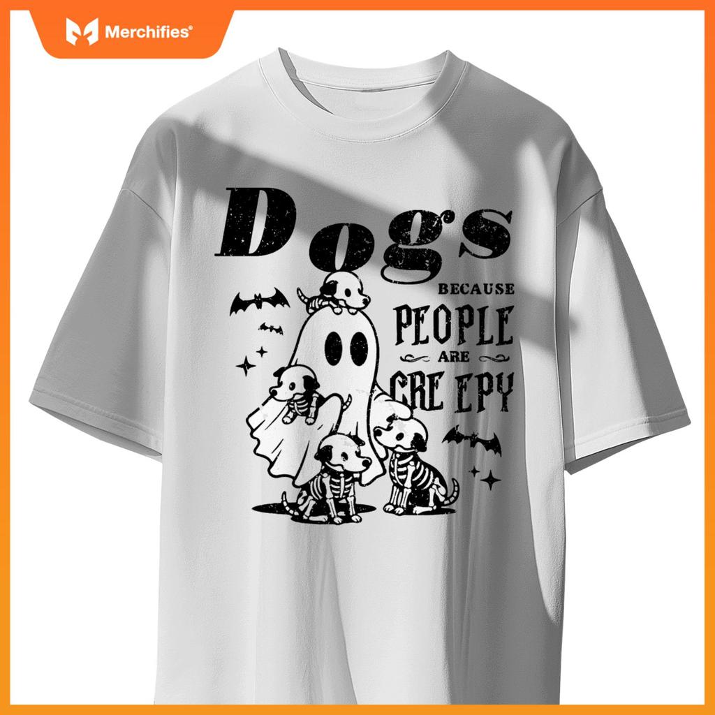 Dogs Because People Are Creepy, Ghost Chicken Halloween T-Shirt