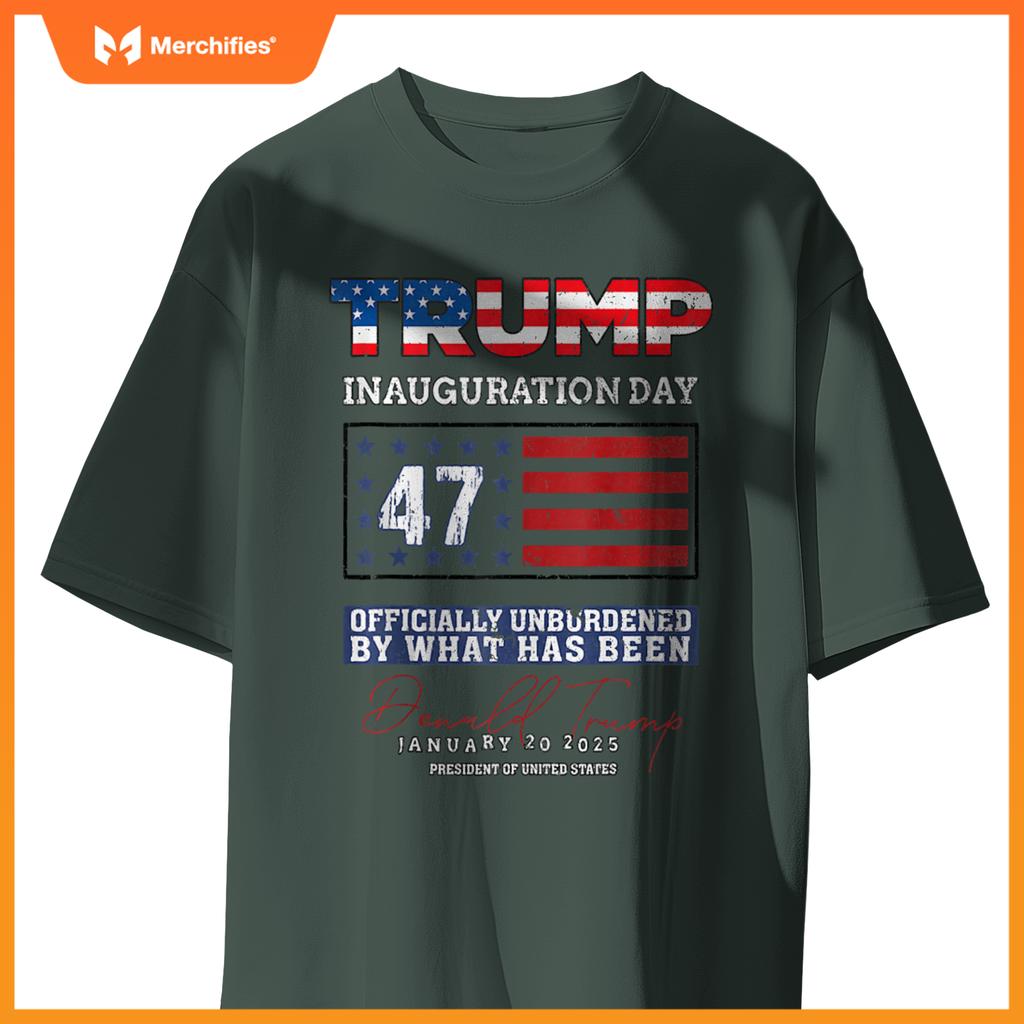 Donald Trump 47th President 2025 Inauguration USA Patriotic T-Shirt