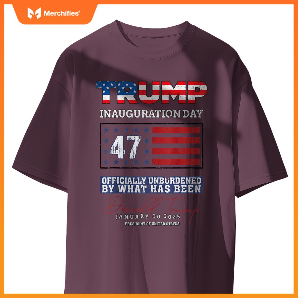Donald Trump 47th President 2025 Inauguration USA Patriotic T-Shirt