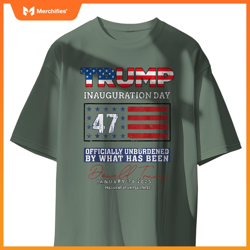 Donald Trump 47th President 2025 Inauguration USA Patriotic T-Shirt