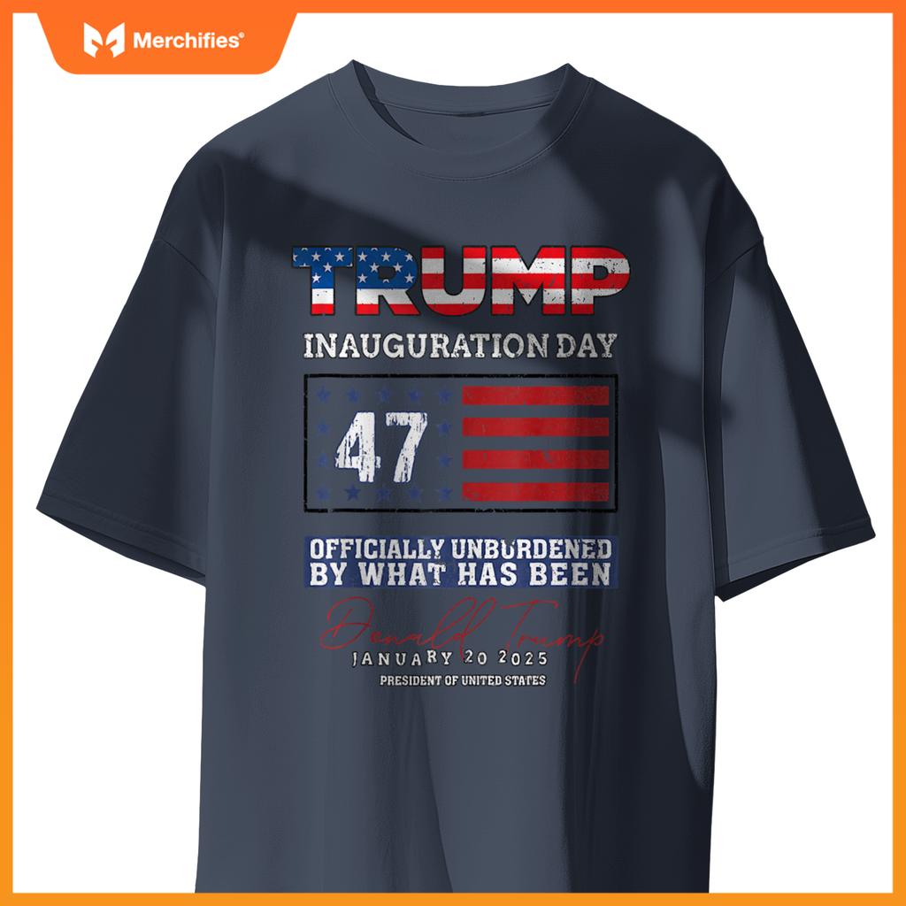 Donald Trump 47th President 2025 Inauguration USA Patriotic T-Shirt