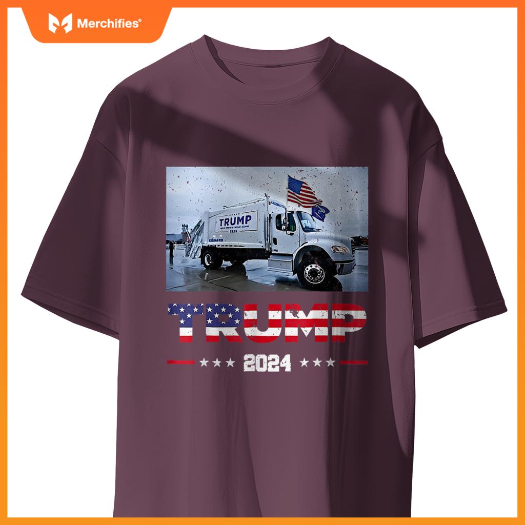 Donald Trump Rides Garbage Truck - Garbage Truck Trump 2024 T-Shirt