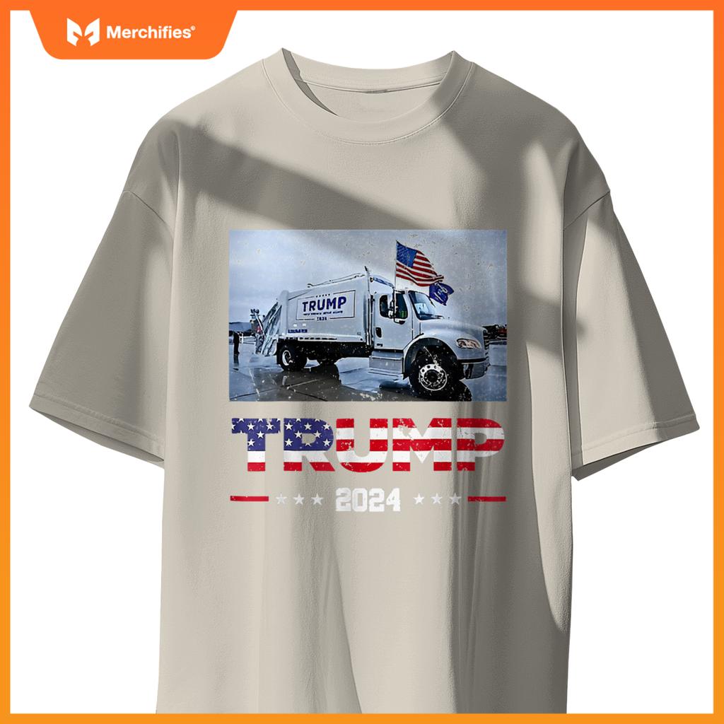 Donald Trump Rides Garbage Truck - Garbage Truck Trump 2024 T-Shirt