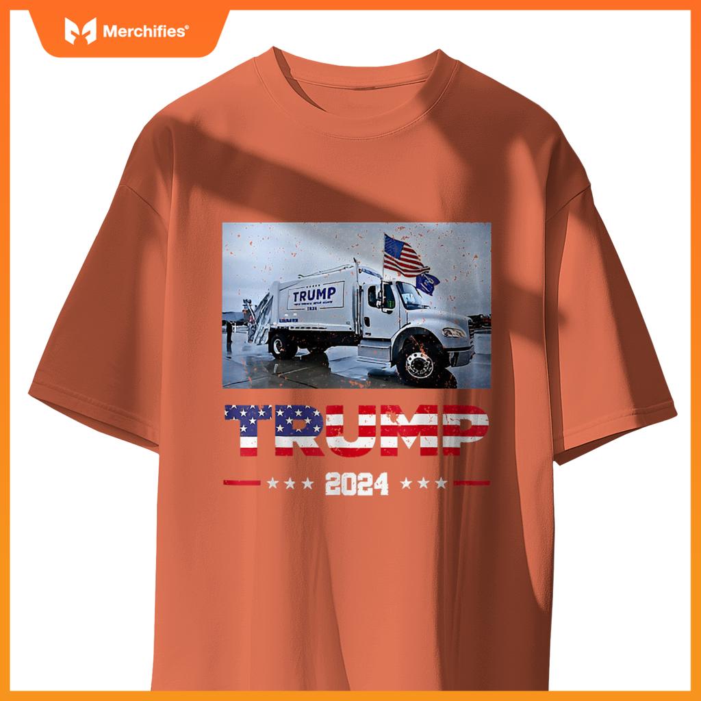 Donald Trump Rides Garbage Truck - Garbage Truck Trump 2024 T-Shirt