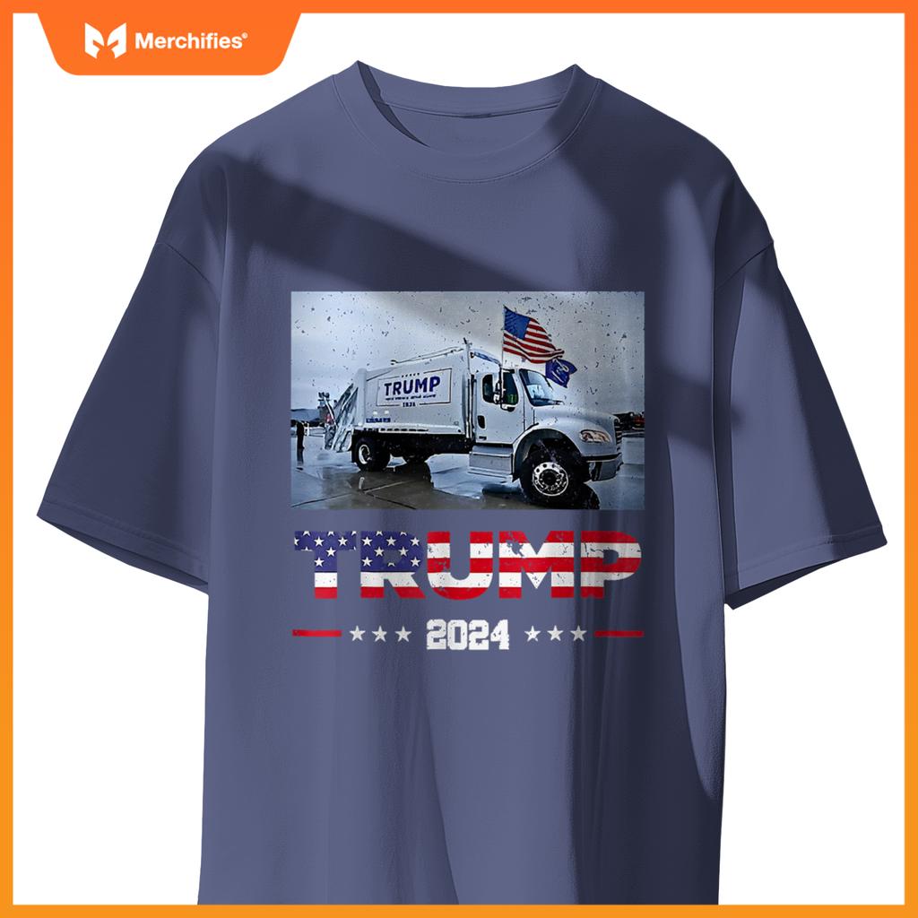 Donald Trump Rides Garbage Truck - Garbage Truck Trump 2024 T-Shirt