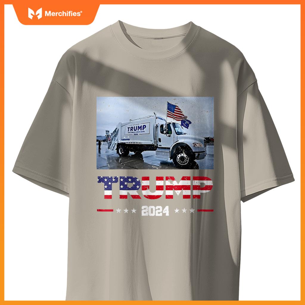 Donald Trump Rides Garbage Truck - Garbage Truck Trump 2024 T-Shirt