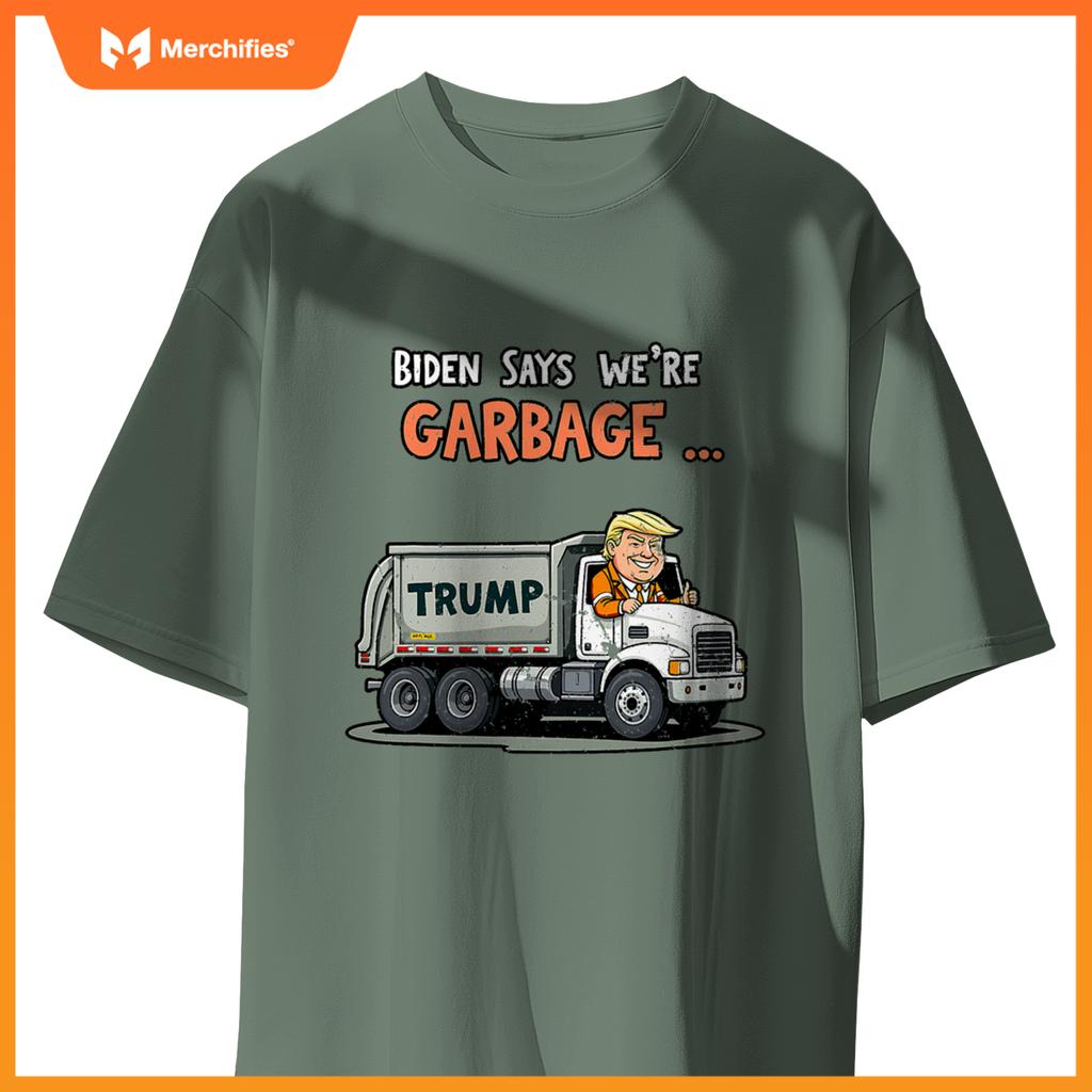 Donald Trump rides in garbage truck T-Shirt