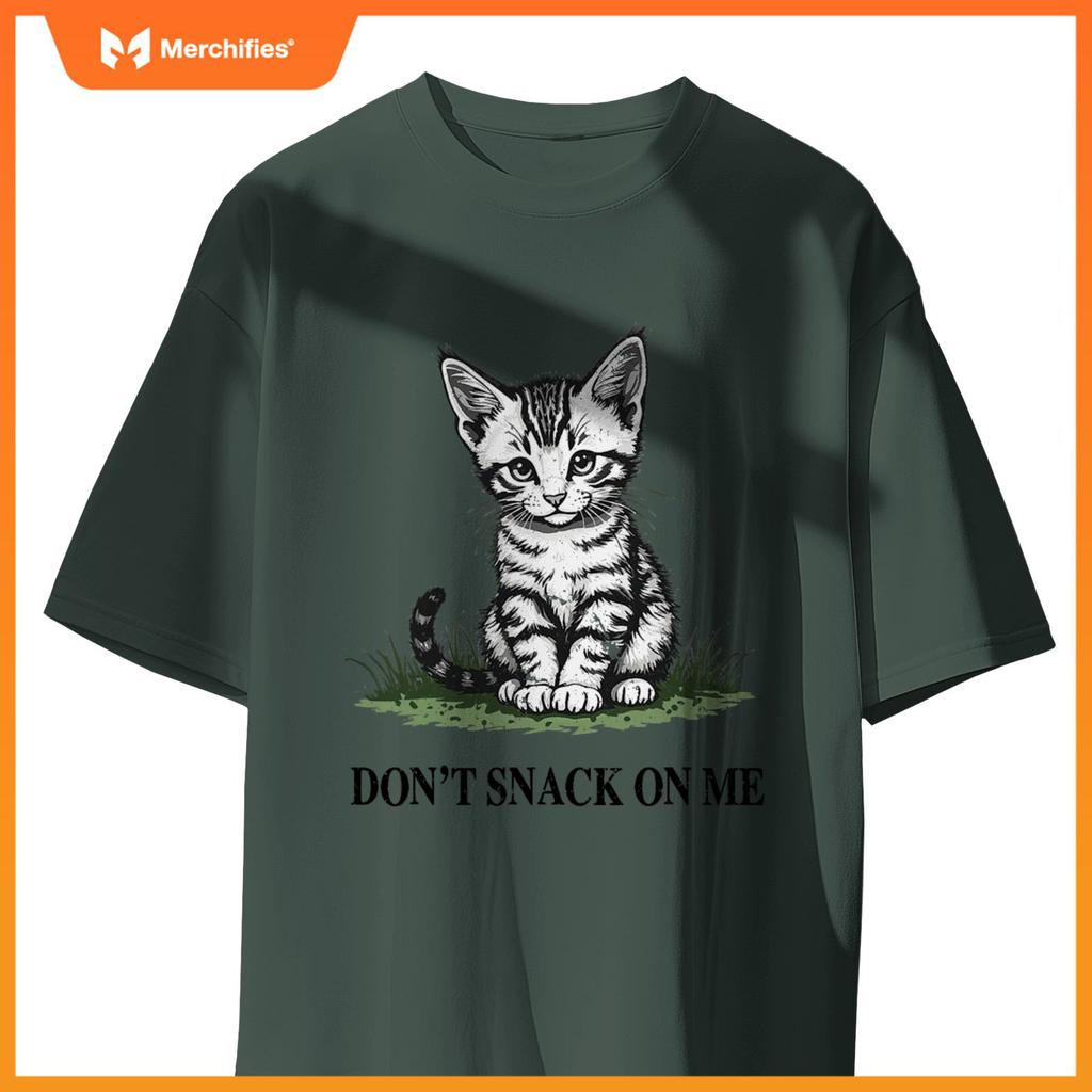 Don't Snack On Me Funny Cat Eating Dogs Cats T-Shirt