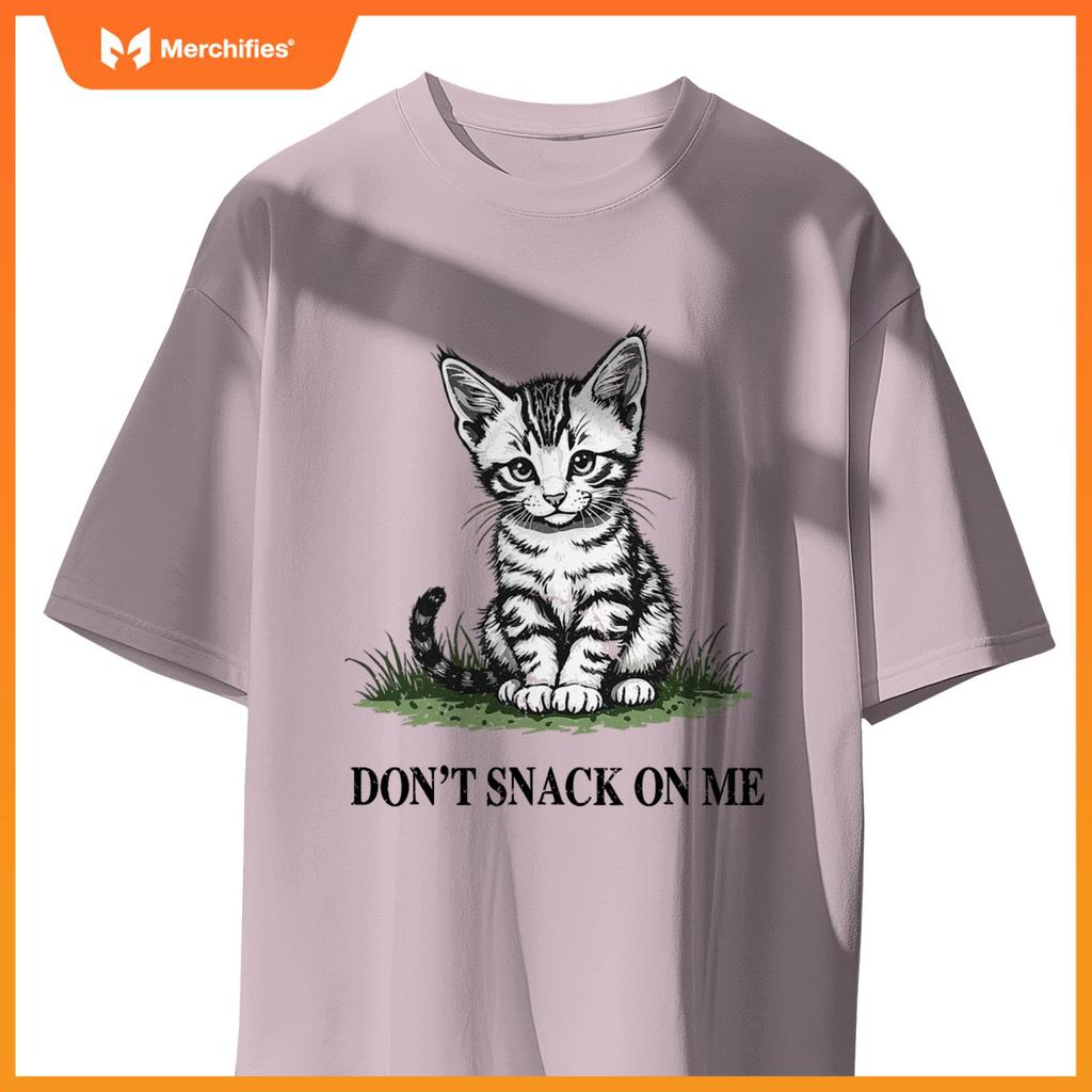 Don't Snack On Me Funny Cat Eating Dogs Cats T-Shirt