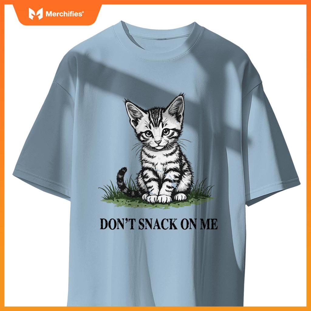 Don't Snack On Me Funny Cat Eating Dogs Cats T-Shirt