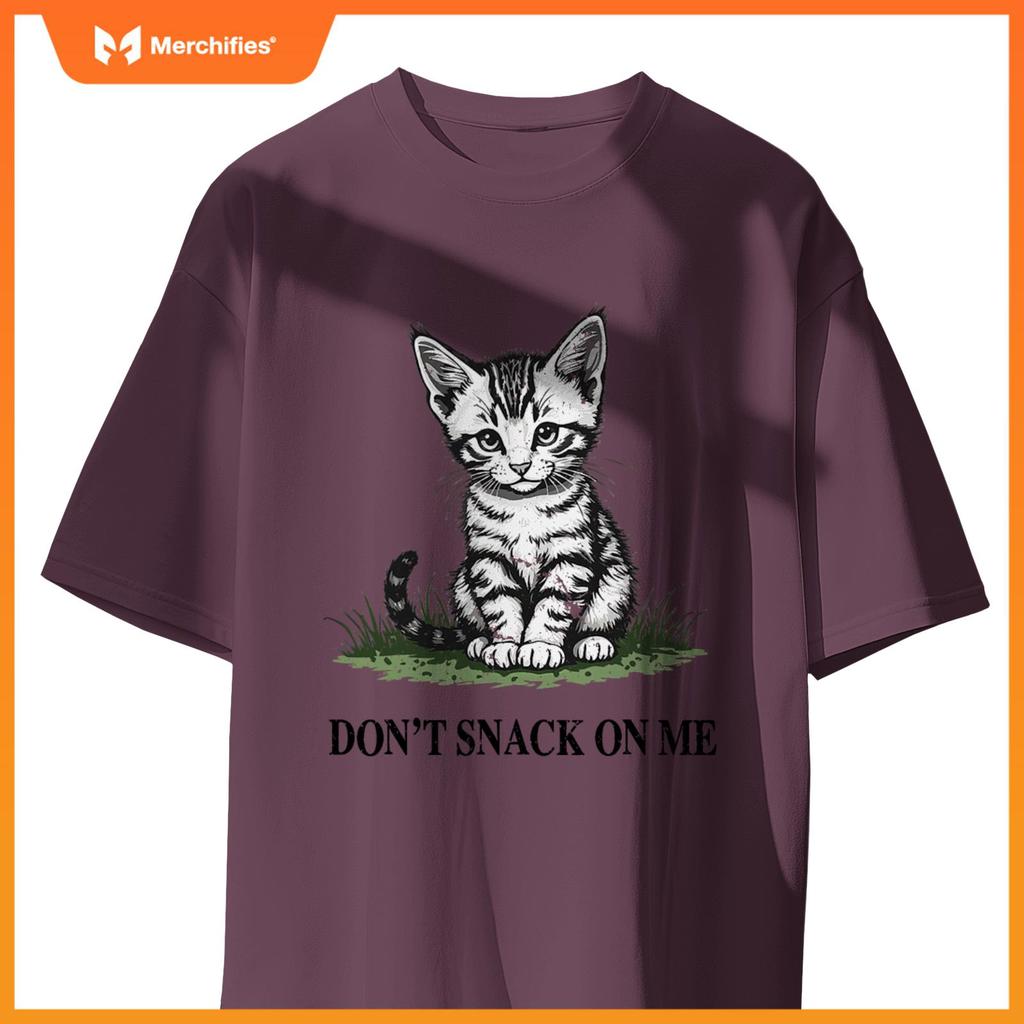 Don't Snack On Me Funny Cat Eating Dogs Cats T-Shirt