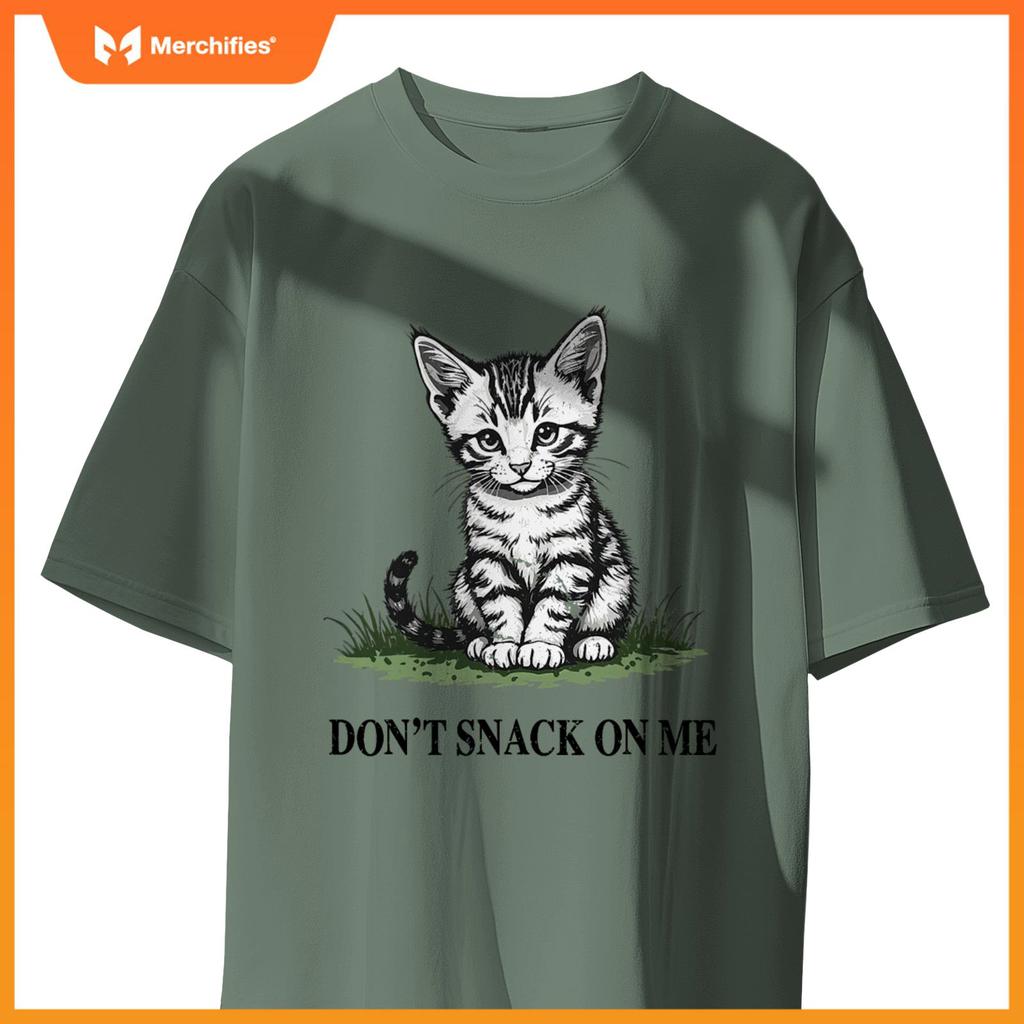 Don't Snack On Me Funny Cat Eating Dogs Cats T-Shirt