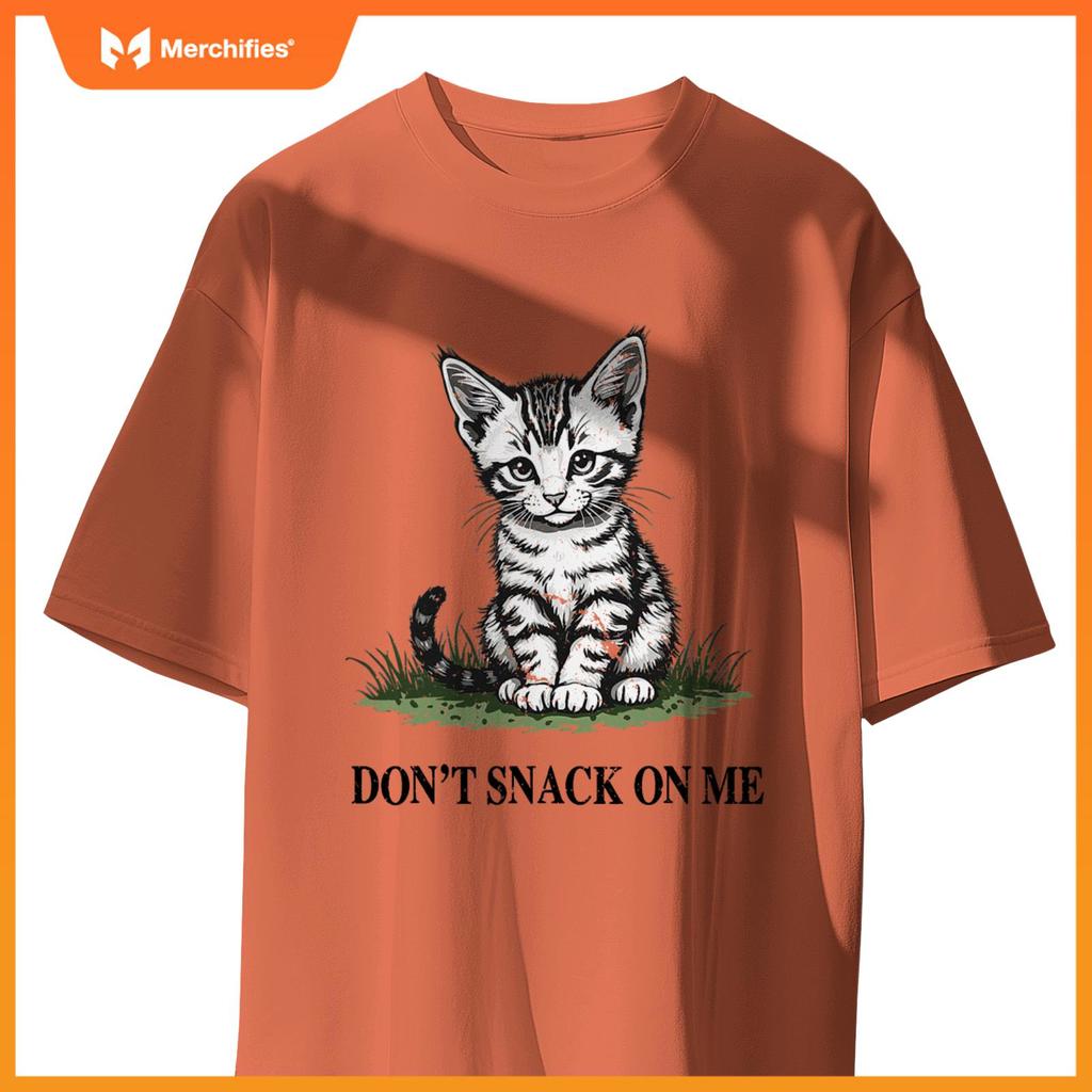 Don't Snack On Me Funny Cat Eating Dogs Cats T-Shirt