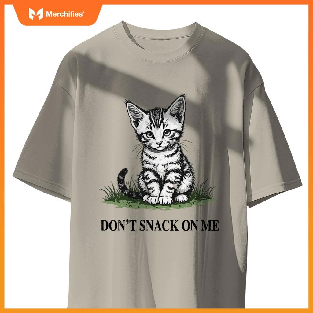 Don't Snack On Me Funny Cat Eating Dogs Cats T-Shirt