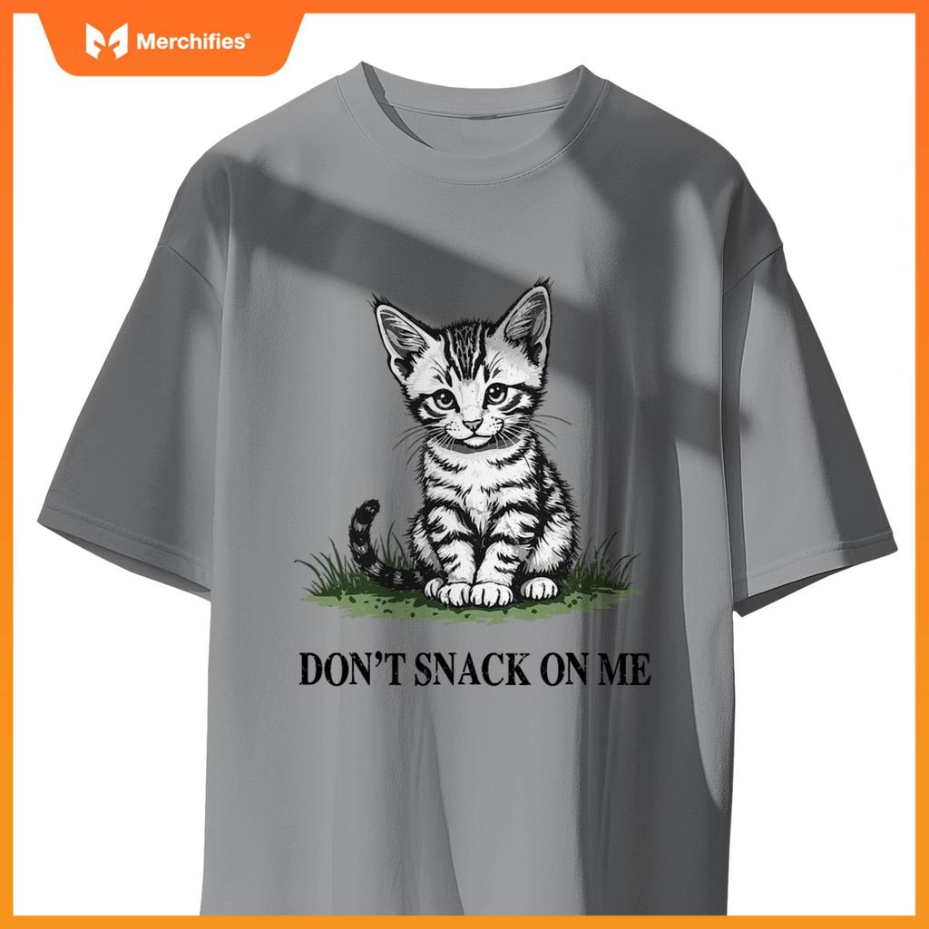 Don't Snack On Me Funny Cat Eating Dogs Cats T-Shirt