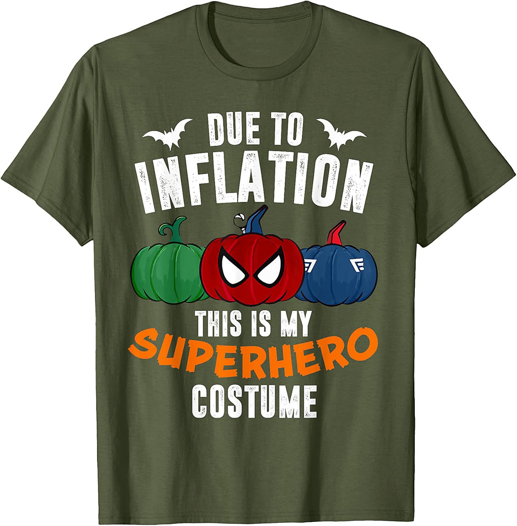 Due To Inflation This Is My Superhero Costume Halloween T-Shirt