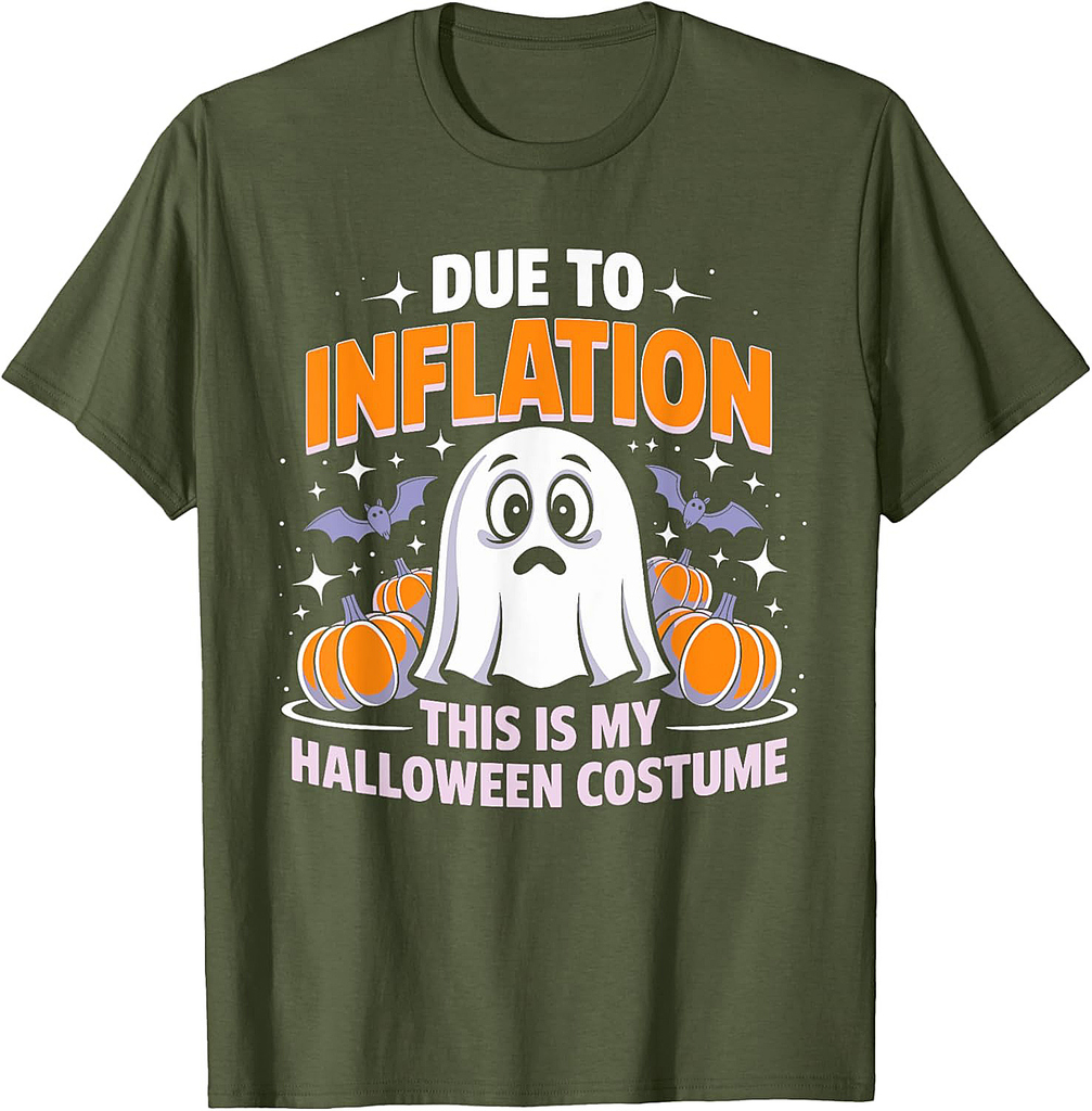Due to Inflation This is My Halloween Costume Funny T-Shirt