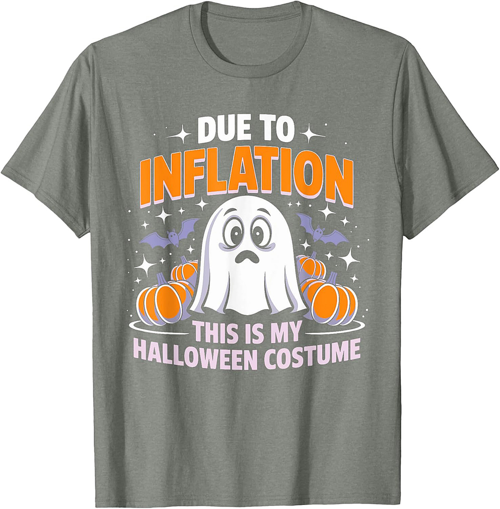 Due to Inflation This is My Halloween Costume Funny T-Shirt