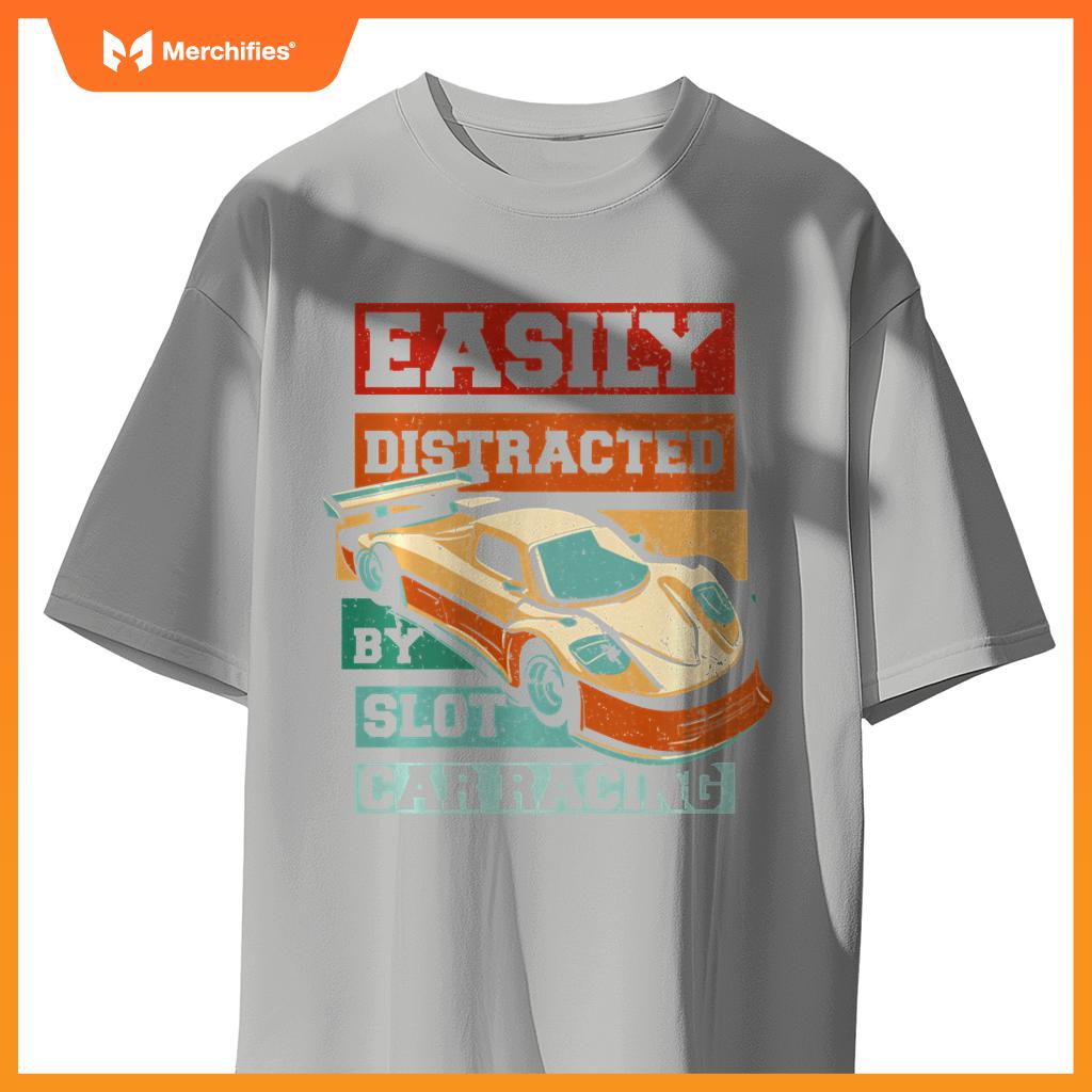 Easily Distracted By Slot Car Racing RC Car Mini Car Slotcar T-Shirt