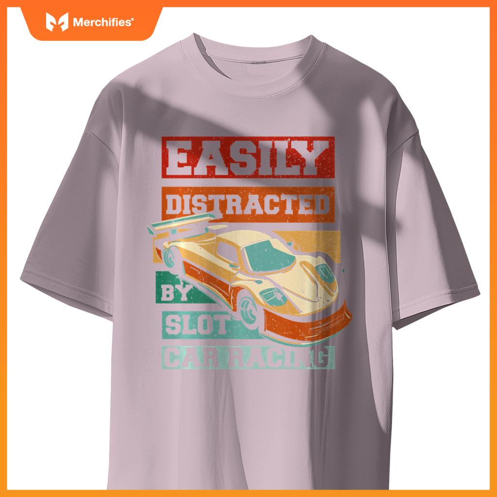 Easily Distracted By Slot Car Racing RC Car Mini Car Slotcar T-Shirt