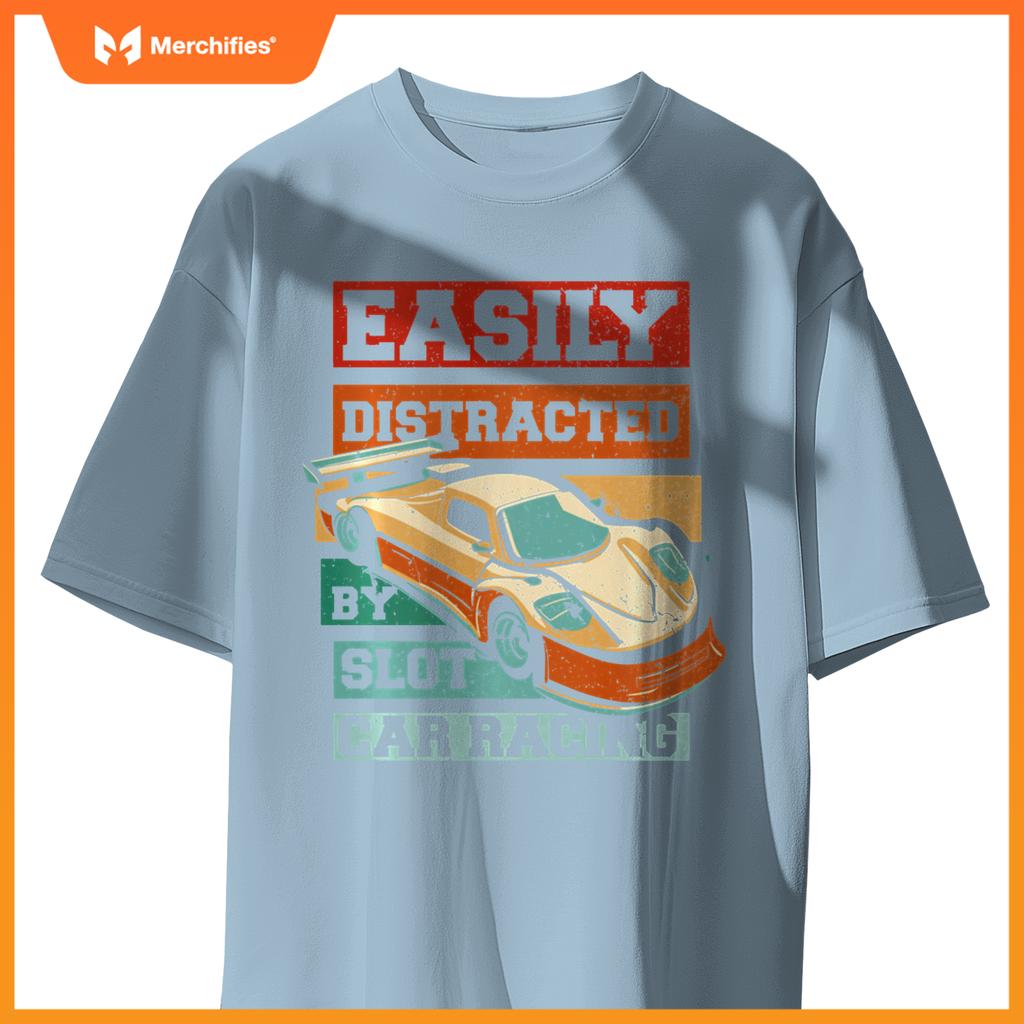 Easily Distracted By Slot Car Racing RC Car Mini Car Slotcar T-Shirt