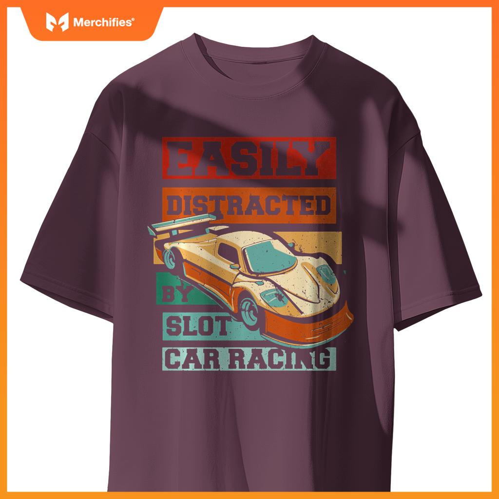 Easily Distracted By Slot Car Racing RC Car Mini Car Slotcar T-Shirt