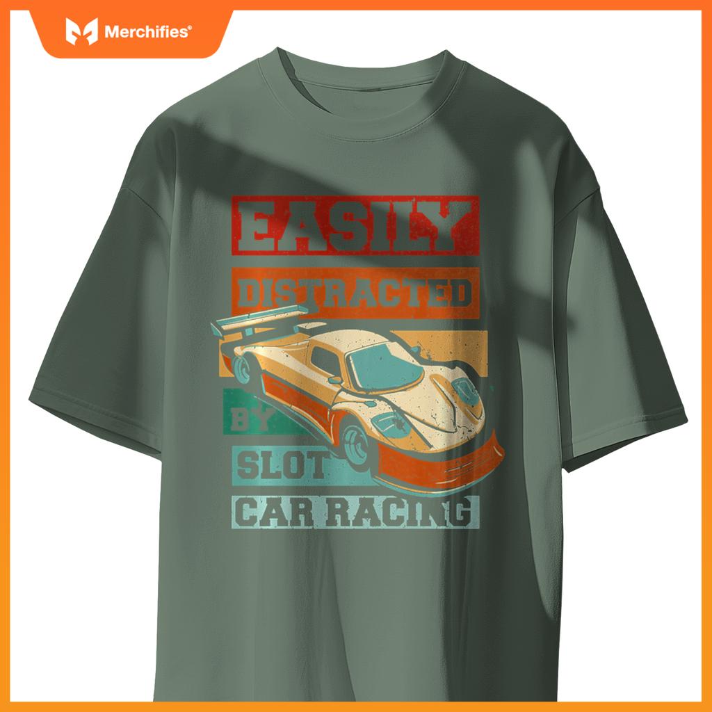 Easily Distracted By Slot Car Racing RC Car Mini Car Slotcar T-Shirt