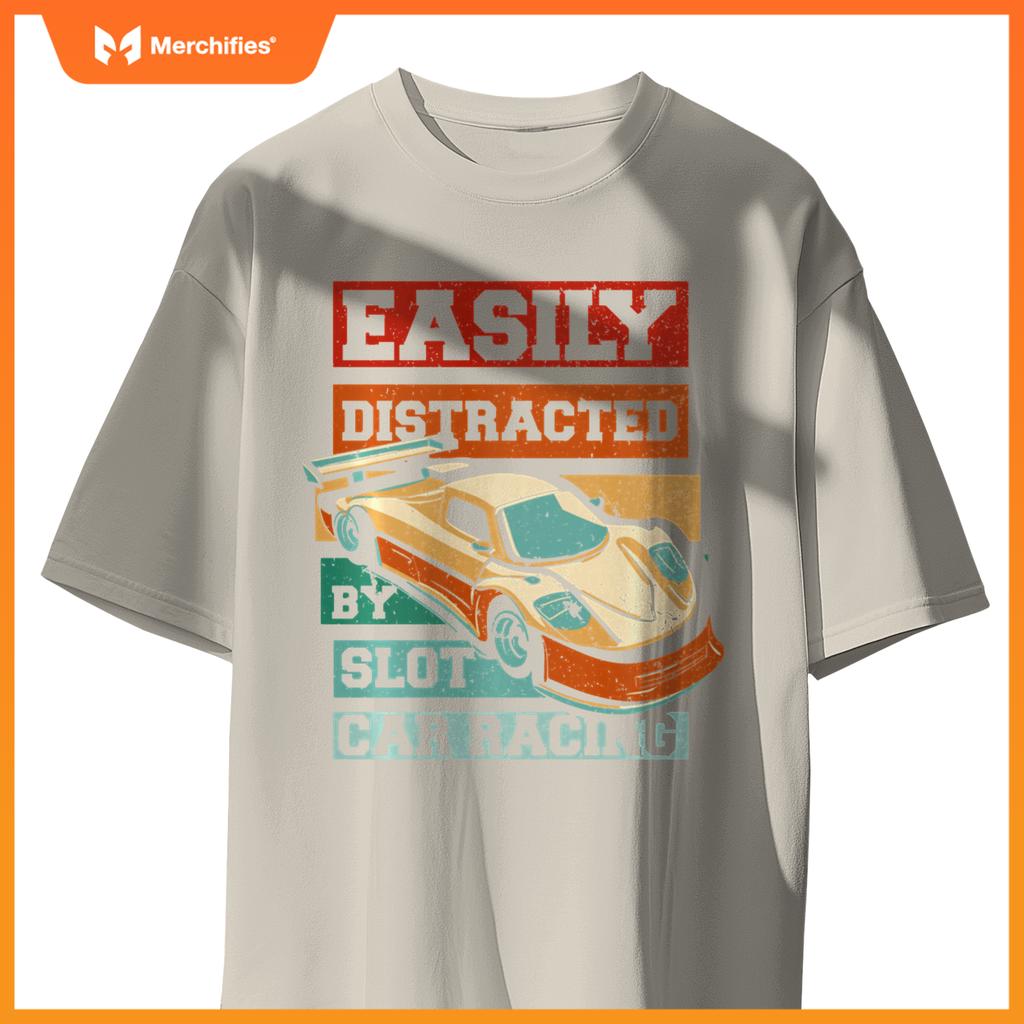 Easily Distracted By Slot Car Racing RC Car Mini Car Slotcar T-Shirt