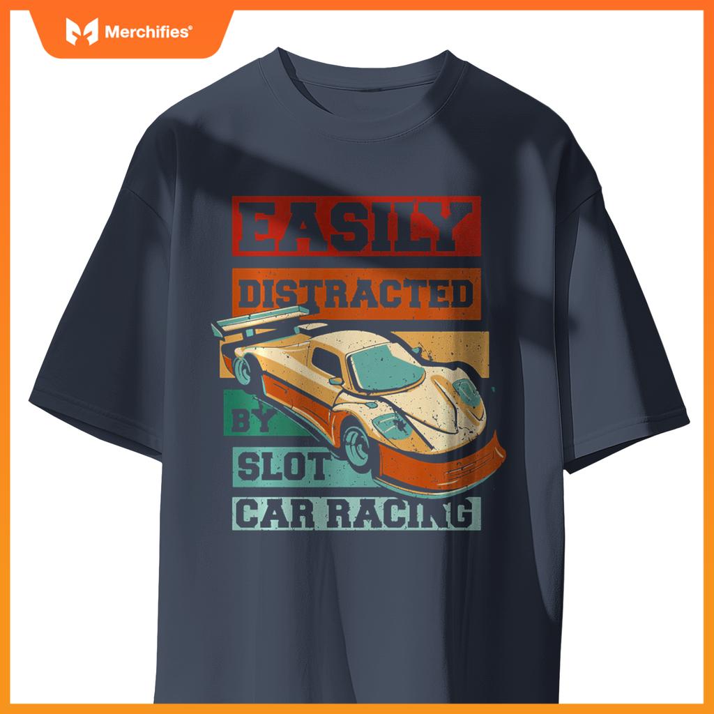 Easily Distracted By Slot Car Racing RC Car Mini Car Slotcar T-Shirt