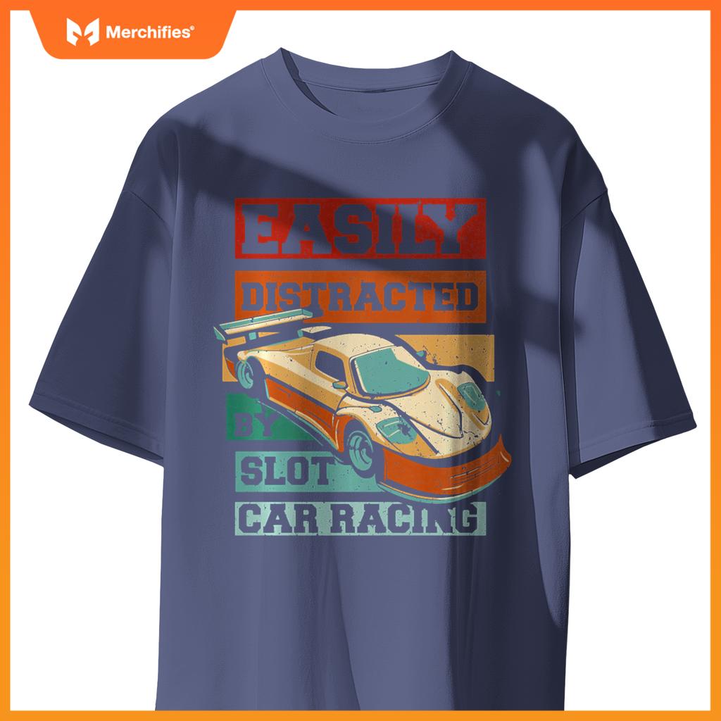 Easily Distracted By Slot Car Racing RC Car Mini Car Slotcar T-Shirt