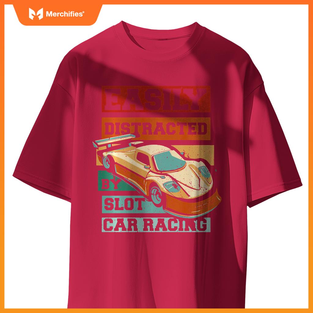 Easily Distracted By Slot Car Racing RC Car Mini Car Slotcar T-Shirt