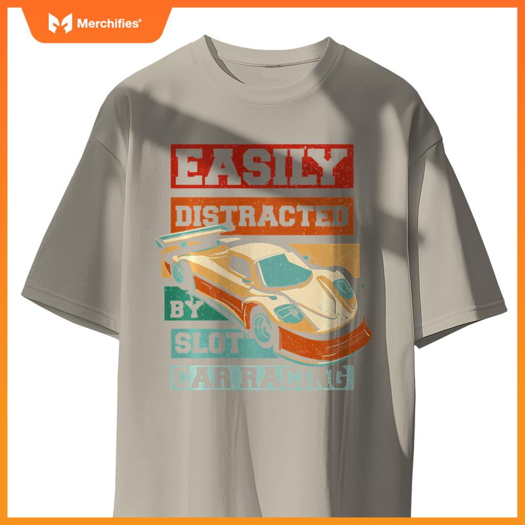 Easily Distracted By Slot Car Racing RC Car Mini Car Slotcar T-Shirt