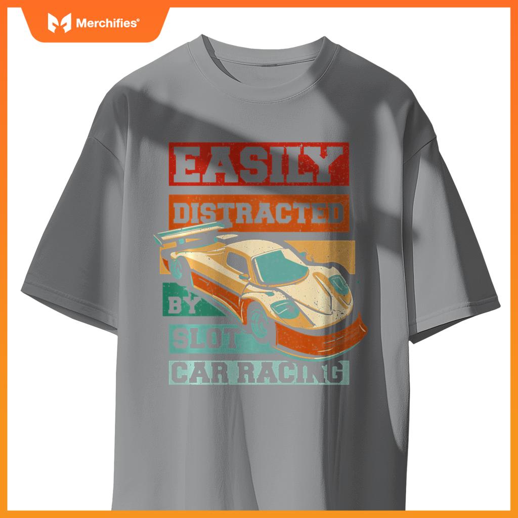 Easily Distracted By Slot Car Racing RC Car Mini Car Slotcar T-Shirt