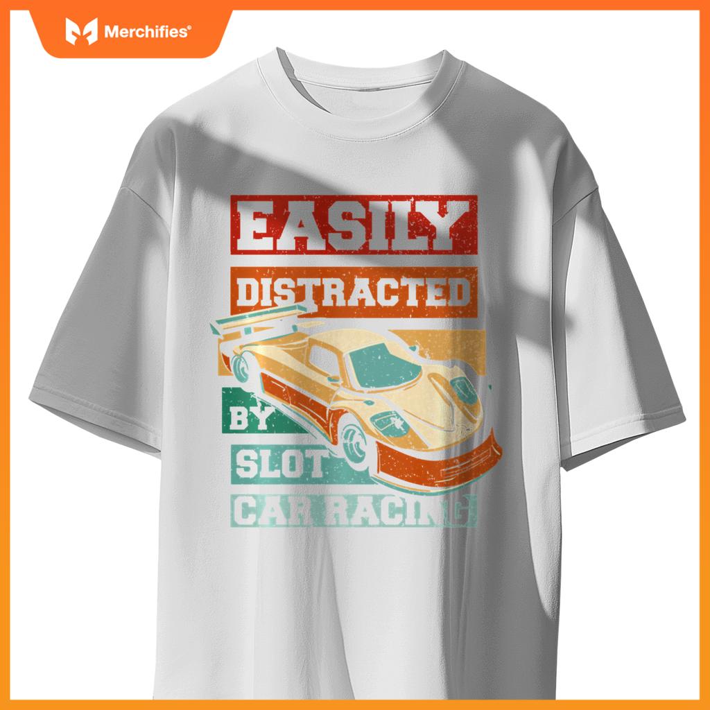Easily Distracted By Slot Car Racing RC Car Mini Car Slotcar T-Shirt