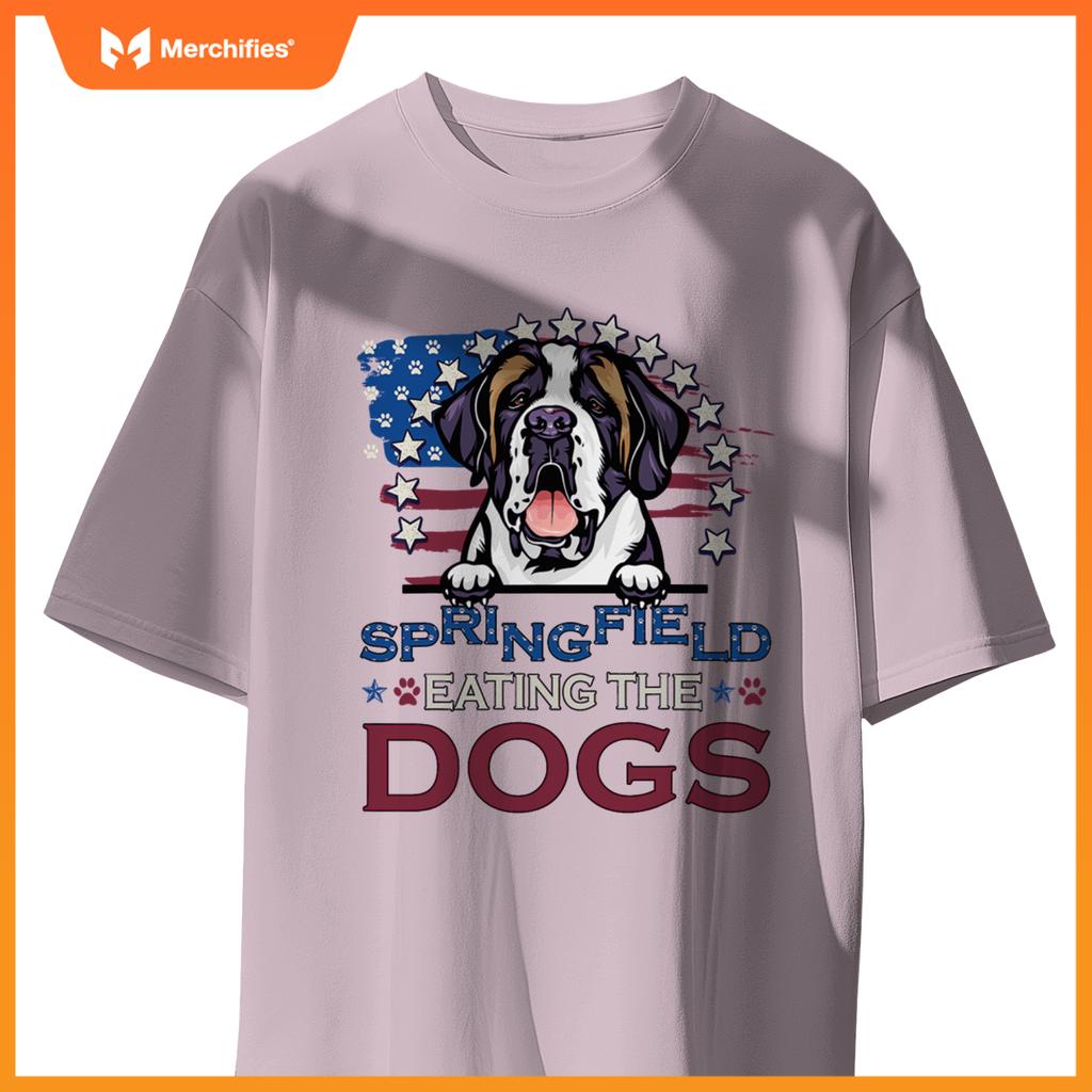 Eating the Dog Saint Bernard in Springfield Election T-Shirt