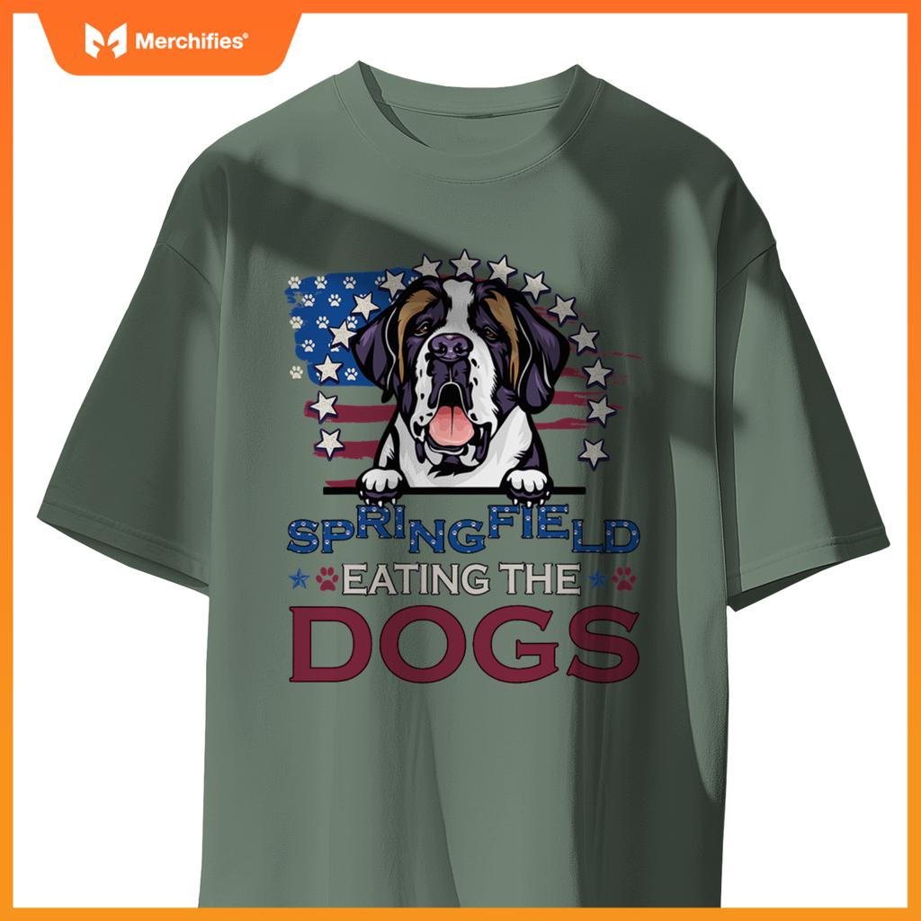 Eating the Dog Saint Bernard in Springfield Election T-Shirt