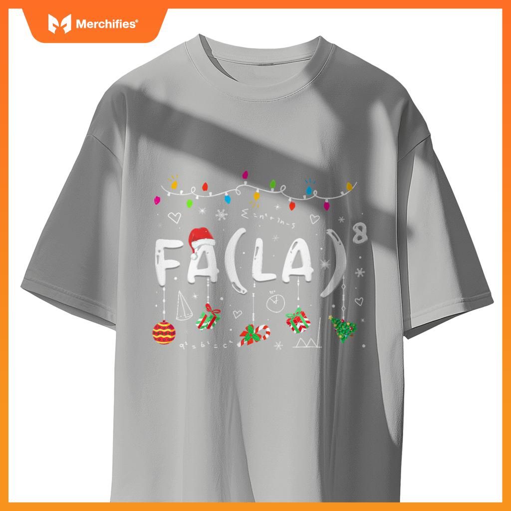 FA (LA)8 Funny Christmas Santa Fa La Math Teacher Men Women