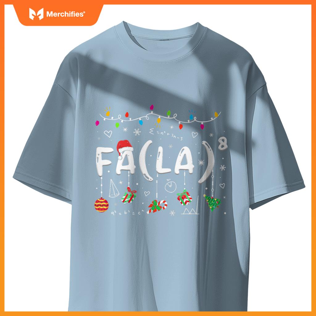 FA (LA)8 Funny Christmas Santa Fa La Math Teacher Men Women