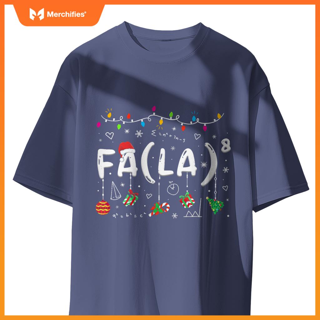 FA (LA)8 Funny Christmas Santa Fa La Math Teacher Men Women