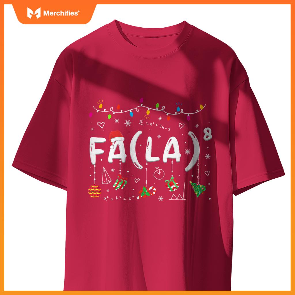 FA (LA)8 Funny Christmas Santa Fa La Math Teacher Men Women