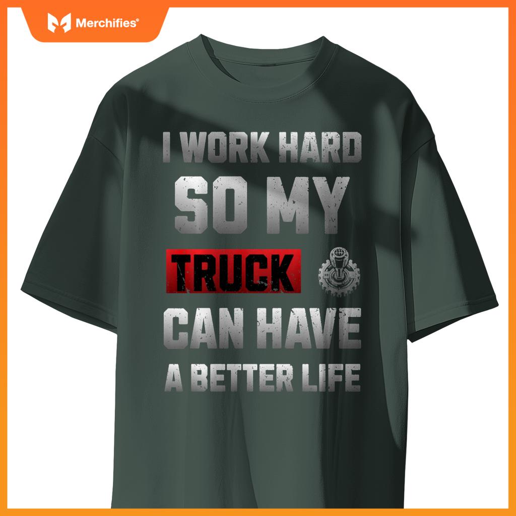Funny Truck Owner Present Pickup Truck Driver Enthusiast T-Shirt