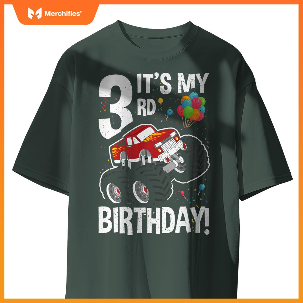 Kids It's My 3rd Birthday! 3 Year Old Monster Truck T-Shirt