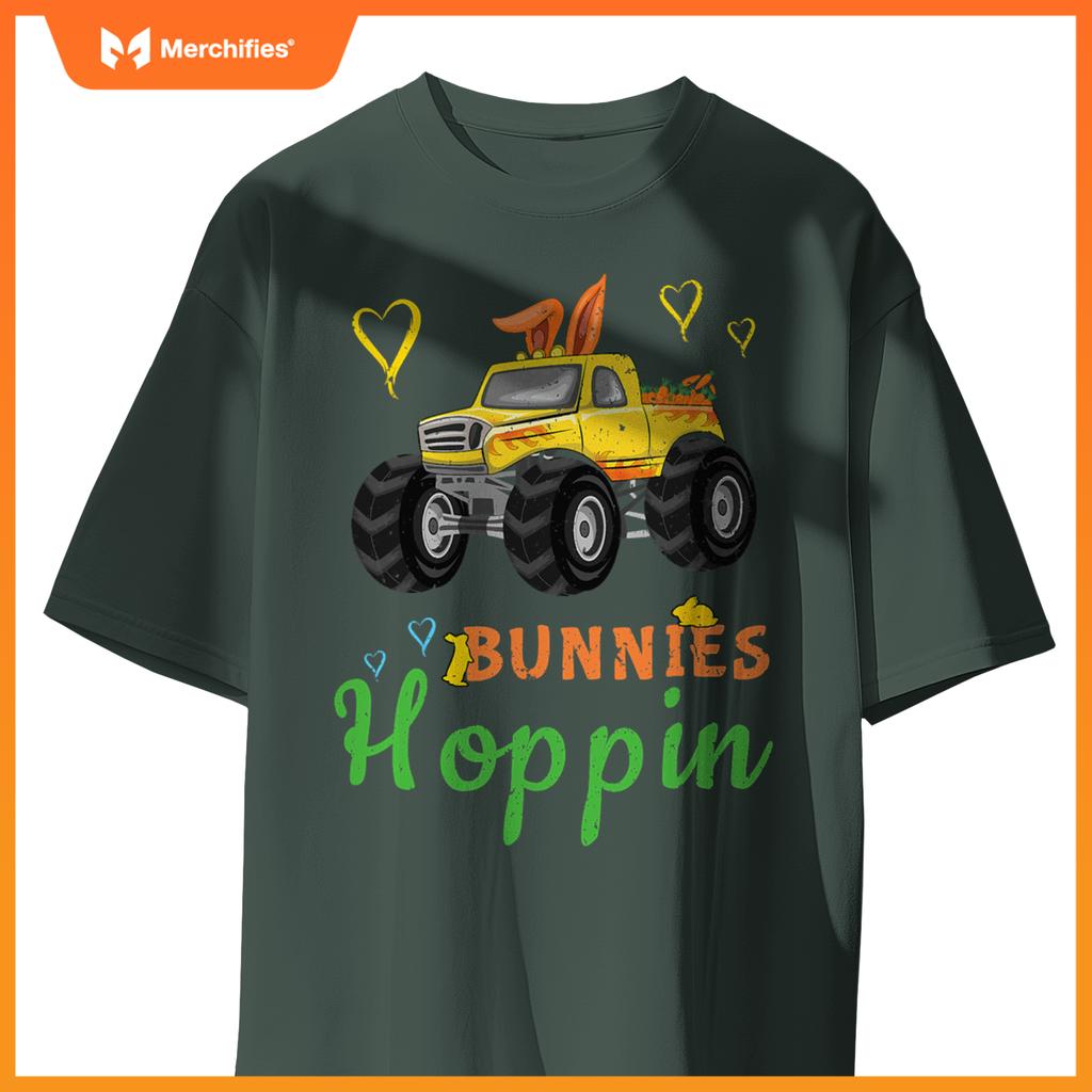 Monster Truck Bunny Rabbit Happy Easter Sunday T-Shirt